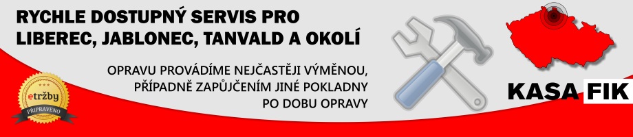 Pokladní systémy pro Elektronickou evidenci tržeb EET KASA FIK pro Liberec, Jablonec, Tanvald a okolí